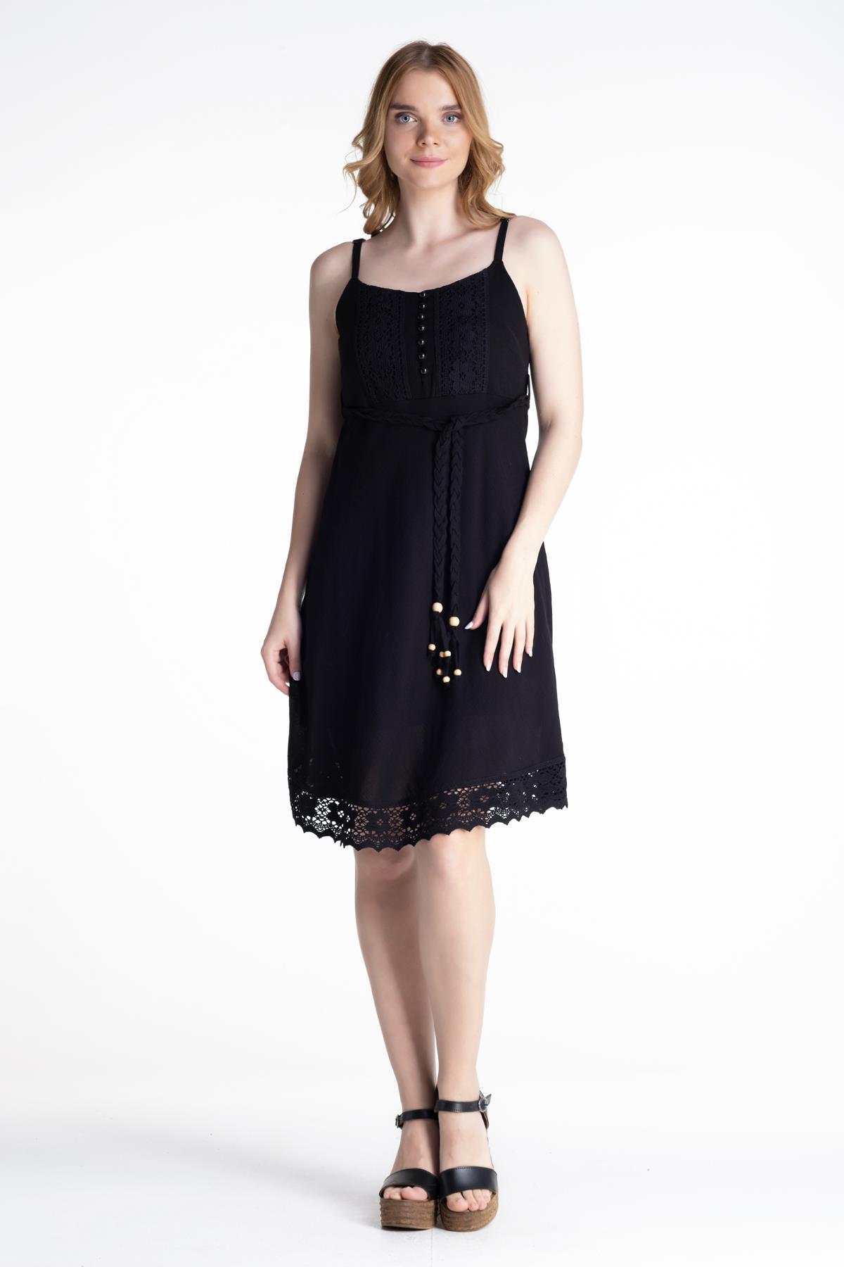 Toptan Eda Elbise Siyah