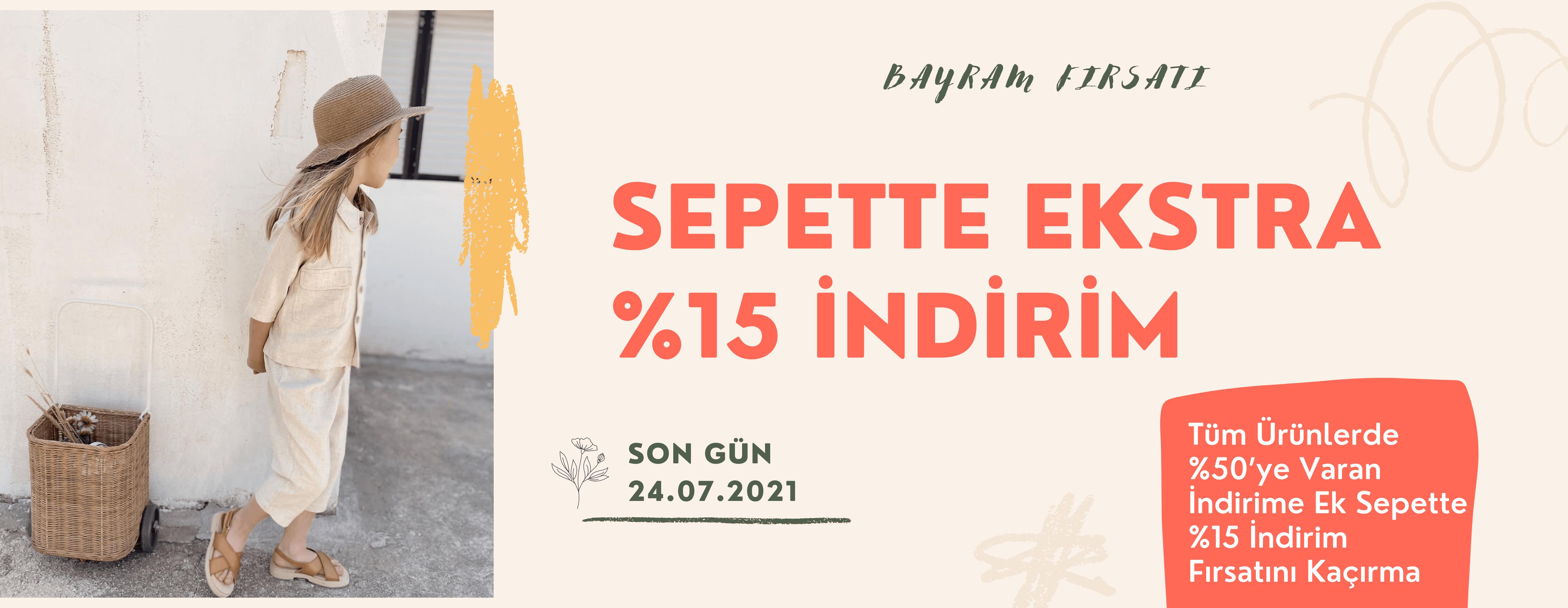 Sepette %15 İndirim Fırsatı deskop