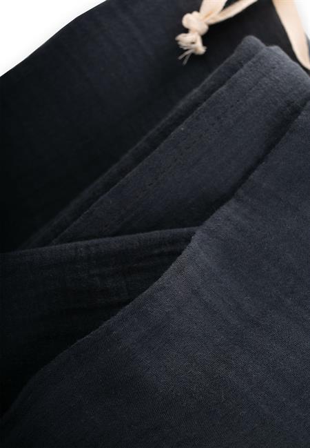 Keseli Müslin Nevresim Takımı 100X135 cm +/ - 3cm Çarşaf 120X150 Yastık 35X45 cm FÜME