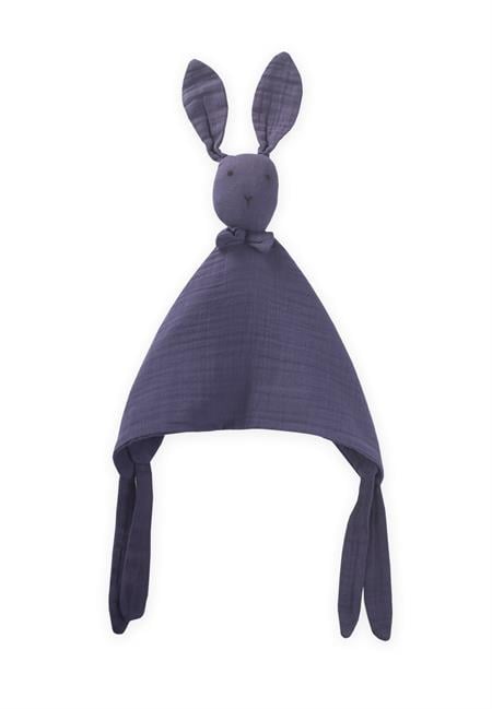 Tavşan Müslin Uyku Arkadaşı (Yıkanmıştır) 40X40 cm Lacivert