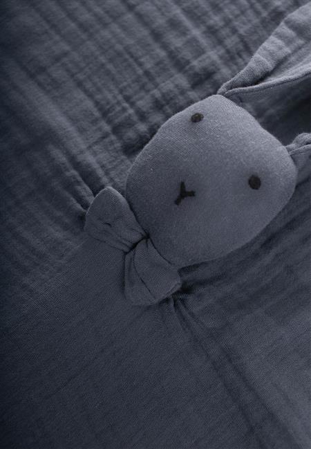 Tavşan Müslin Uyku Arkadaşı (Yıkanmıştır) 40X40 cm Antrasit