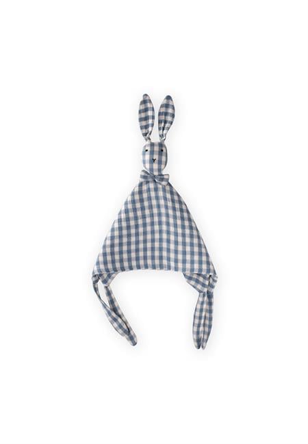 Tavşan Müslin Uyku Arkadaşı (Yıkanmıştır) 40X40 cm İNDİGO EKOSE