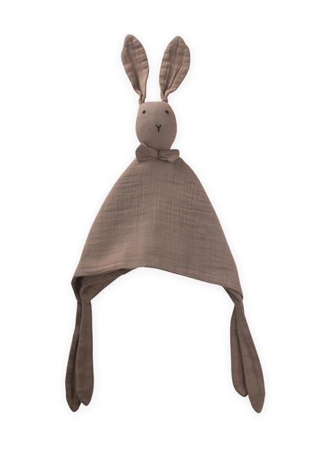 Tavşan Müslin Uyku Arkadaşı (Yıkanmıştır) 40X40 cm Toprak