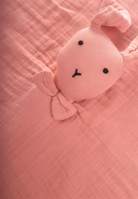 Tavşan Müslin Uyku Arkadaşı (Yıkanmıştır) 40X40 cm Yavruağzı