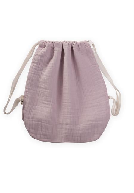 Müslin Çocuk Sırt Çantası 28X30 cm LİLA