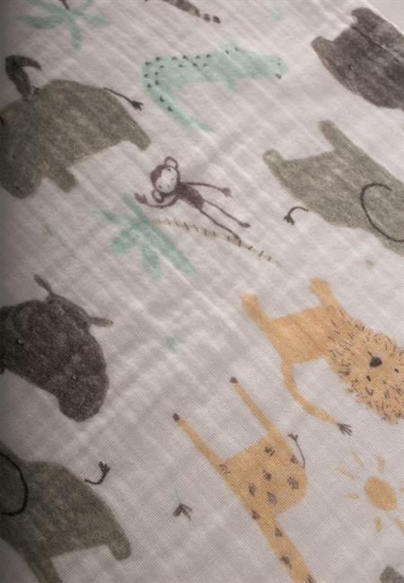 Üçlü Müslin Ağız Bezi 20x30 cm HAYVAN BASKILI