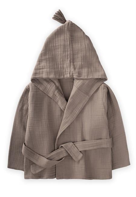 Çift Kat Müslin Çocuk Bornoz 1-9 Yaş K VİZON