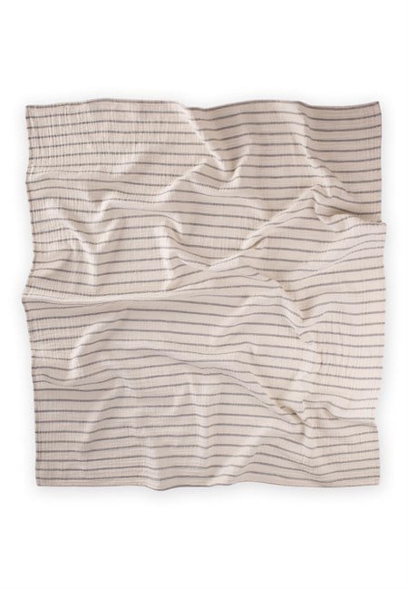 Naturel Battaniye 90X100Cm FÜME ÇİFT ÇİZGİLİ