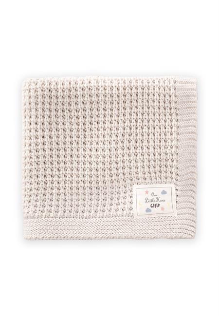 Selanik Triko Battaniye 80X100 (+/-5 Cm ) EKRU