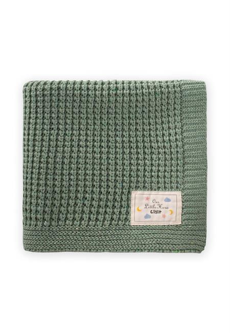 Selanik Triko Battaniye 80X100 (+/-5 Cm ) MİNT YEŞİLİ