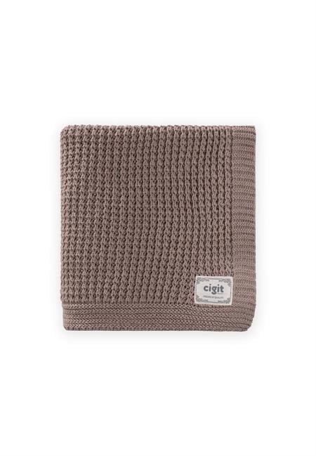 Selanik Triko Battaniye 80X100 (+/-5 Cm ) K Bej
