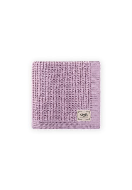 Selanik Triko Battaniye 80X100 (+/-5 Cm ) LİLA