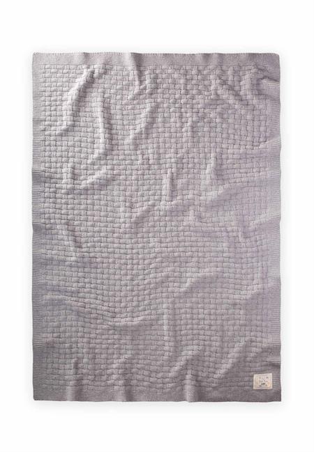 Roma Desen Triko Battaniye 80X100Cm Gri
