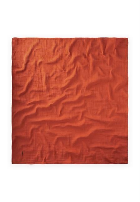 Nakışlı Müslin Battaniye 90X100 Cm Rust