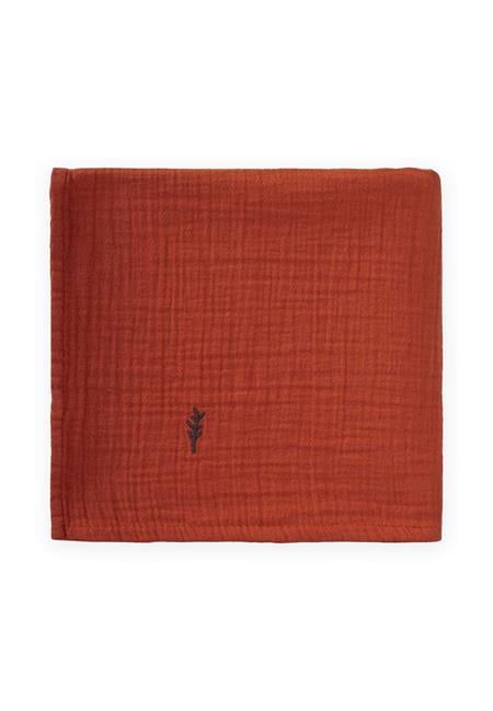 Nakışlı Müslin Battaniye 90X100 Cm Rust