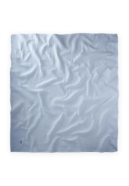 Nakışlı Organik Müslin Battaniye 90X100 Cm A Mavi