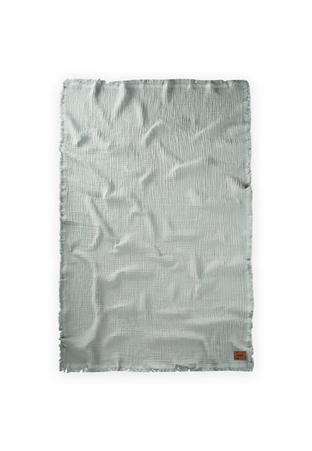 Müslin Dört Kat Yatak Örtüsü 200X220 Cm Mint Yeşili