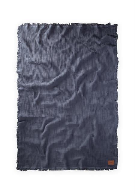 Organik Müslin Dört Kat Yatak Örtüsü 200X220 Cm Antrasit