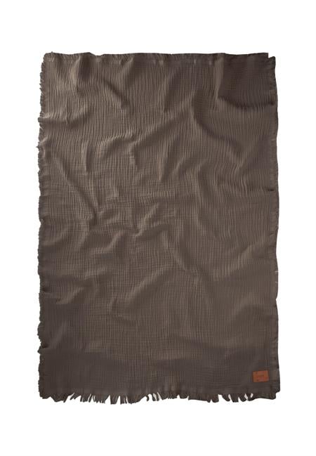 Müslin Dört Kat Yatak Örtüsü 200X220 Cm K. BEJ