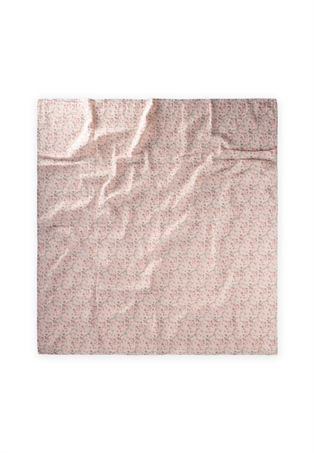 Baskılı Müslin Battaniye 90X100 Cm PUDRA ÇİÇEKLİ