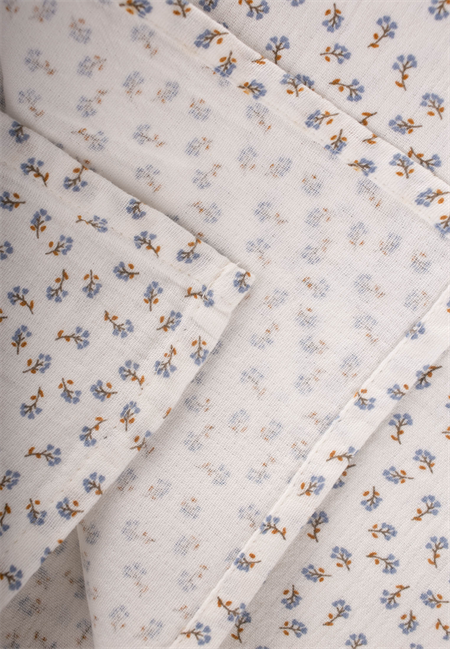 Baskılı Müslin Battaniye 90X100 Cm MAVİ ÇİÇEKLİ