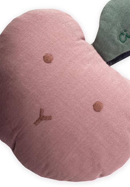 Müslin Çıngıraklı Elma Oyuncak Gül Kurusu