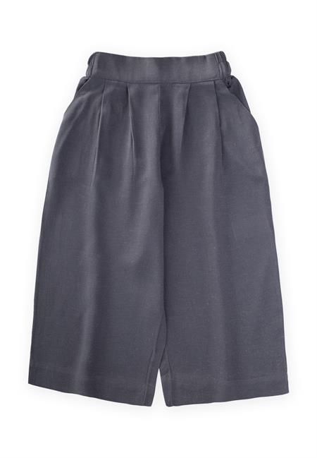 Pileli Bol Pantolon 2-7 Yaş Antrasit