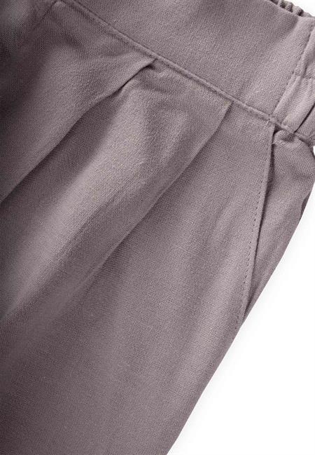 Pileli Bol Pantolon 2-7 Yaş Açık Gri