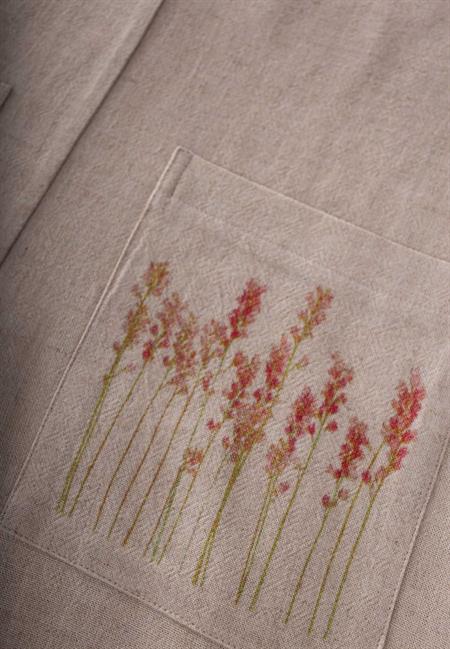 Uzun Cepli Keten Salopet 2-7 Yaş Naturel