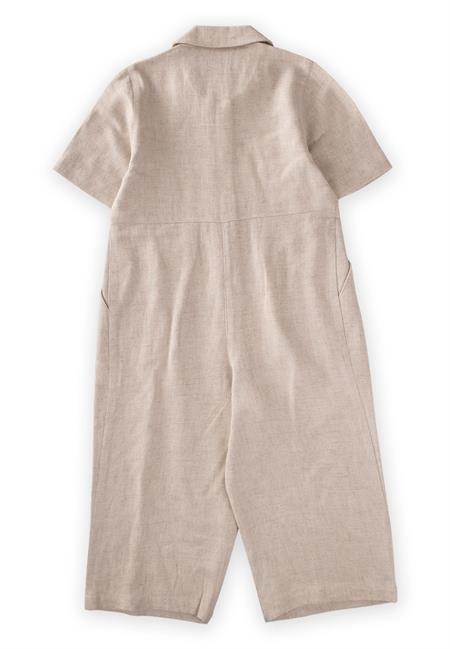 Beli Pileli Keten Tulum 2-7 Yaş Naturel