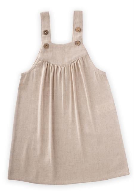 Askılı Elbise 2-7 Yaş NATUREL