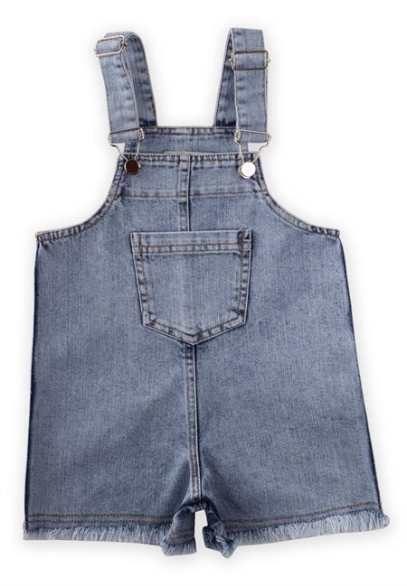 Paçası Tiftikli Kot Slopet 2-7 Yaş Mavi