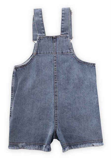 Paçası Tiftikli Kot Slopet 2-7 Yaş Mavi