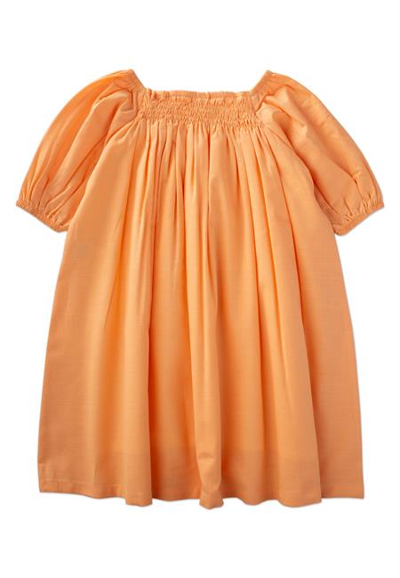 Sıra Lastikli Elbise 2-7 Yaş Kavuniçi