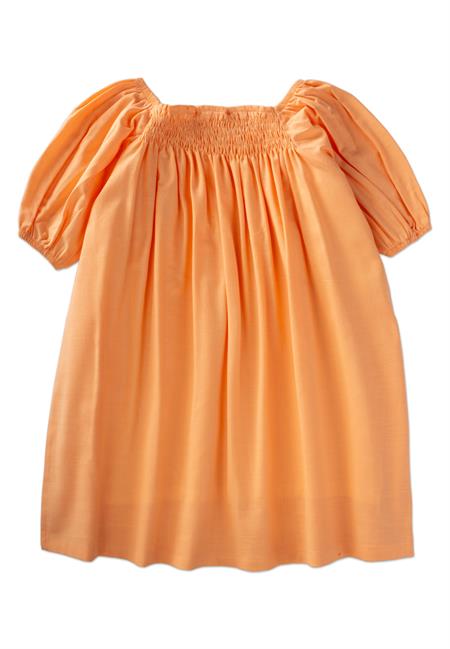 Sıra Lastikli Elbise 2-7 Yaş Kavuniçi