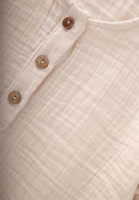 Müslin Kısa Kol Şortlu Takım 2-7 Yaş Ekru