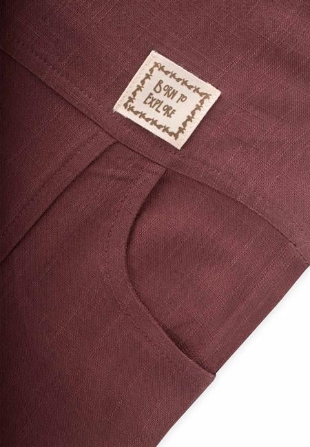 Bol Paça Keten Salopet 2-7 Yaş Mürdüm