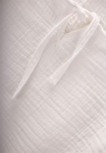 Bol Pantolonlu Müslin Takım 2-7 Yaş Beyaz Desenli G.Kurusu