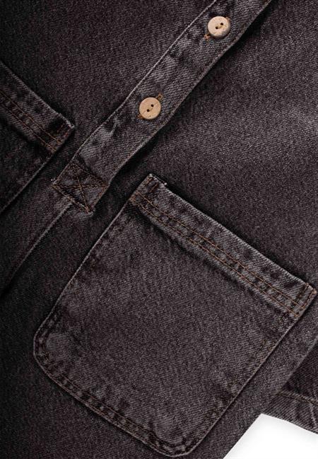 Çift Cepli Kot Tulum 2-7 Yaş Siyah