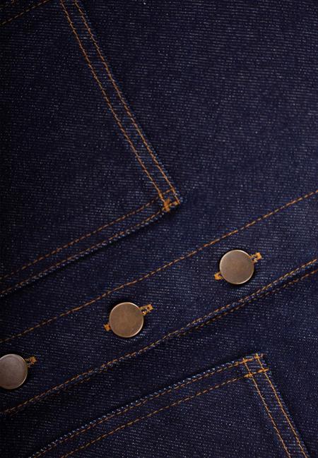 Koyu Yıkama Kot Ceket 2-7 Yaş Mavi