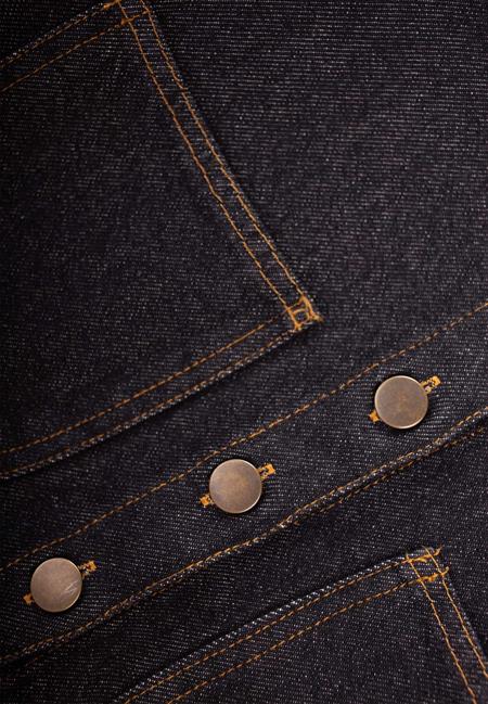 Koyu Yıkama Kot Ceket 2-7 Yaş Siyah