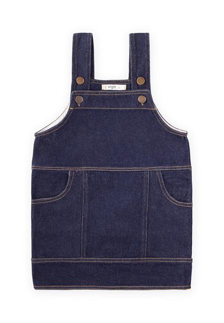 Yan Cepli Kot Jile 2-7 Yaş Mavi