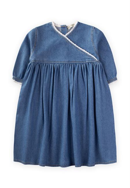 Kopanakili Kot Elbise 2-7 Yaş Mavi