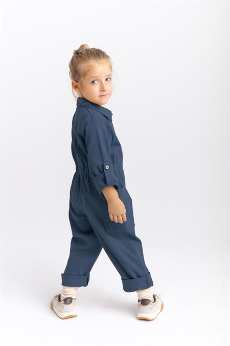 Gabardin Tulum 2-7 Yaş İndigo Mavi