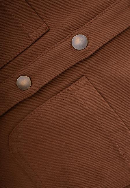 Gabardin Ceket 3-14 Yaş Kahve