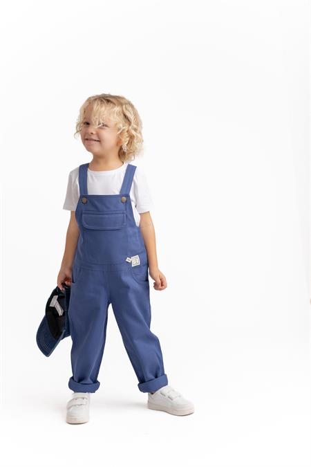 Gabardin Salopet 2-7 Yaş İNDİGO MAVİ