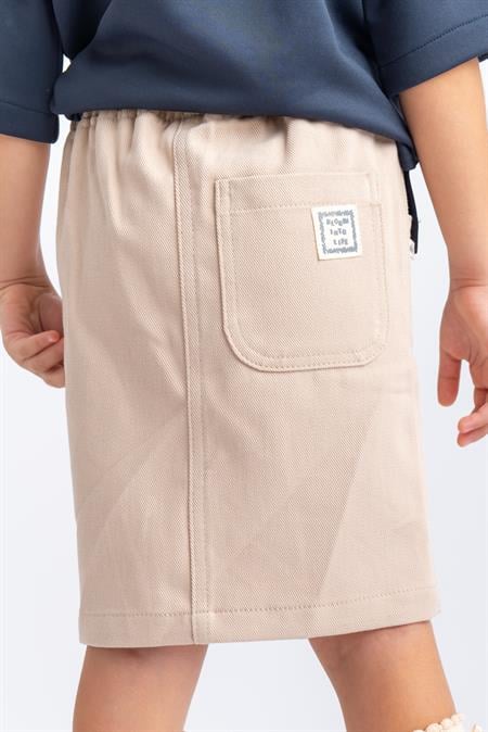 Gabardin Etek 2-7 Yaş Bej