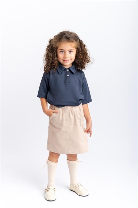 Gabardin Etek 2-7 Yaş Bej