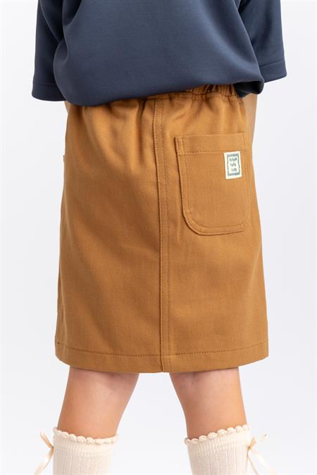 Gabardin Etek 2-7 Yaş Taba