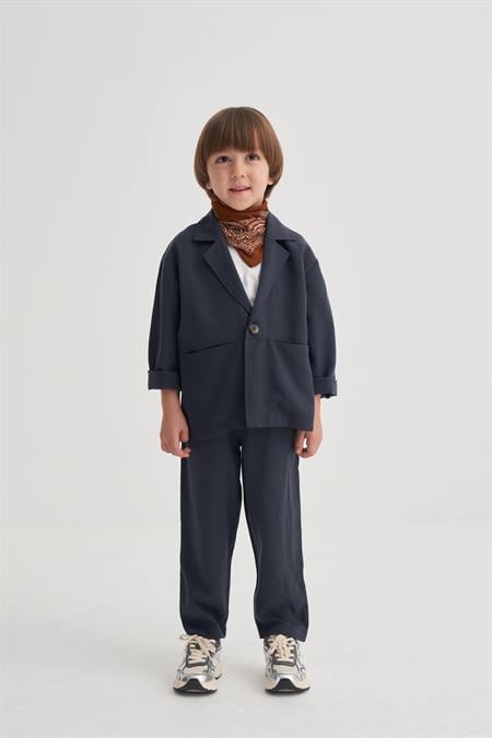 Ceketli Tencel Takım 2-7 Yaş LACİVERT